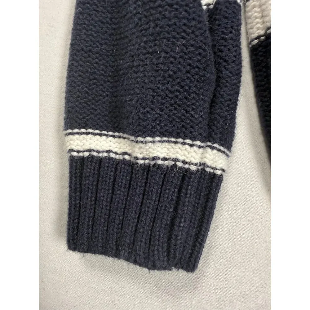 Gymboree Navy White Stripe Sweater Buttons Size 3T Boys Cotton